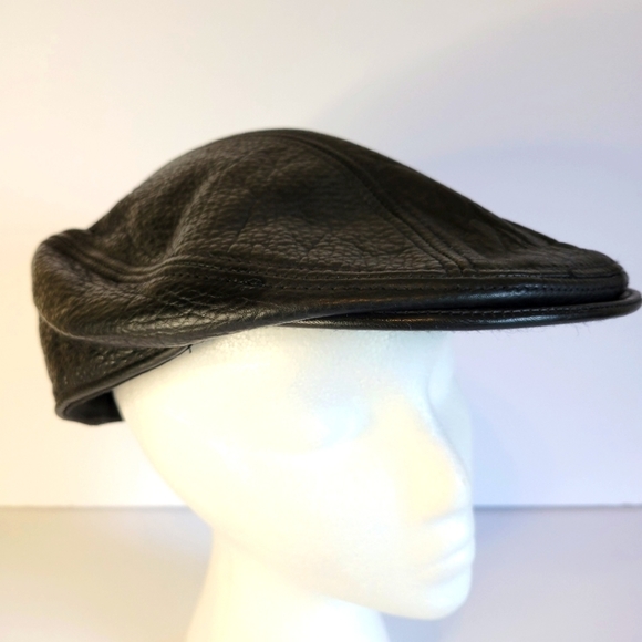 Stetson Other - Stetson 100% Leather Newsboy Cap Size L/XL